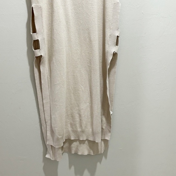 MER-SEA Women’s Birch Beige ANYWHERE Open Tunic Sleeveless Long Line Size S/M - Picture 4 of 7